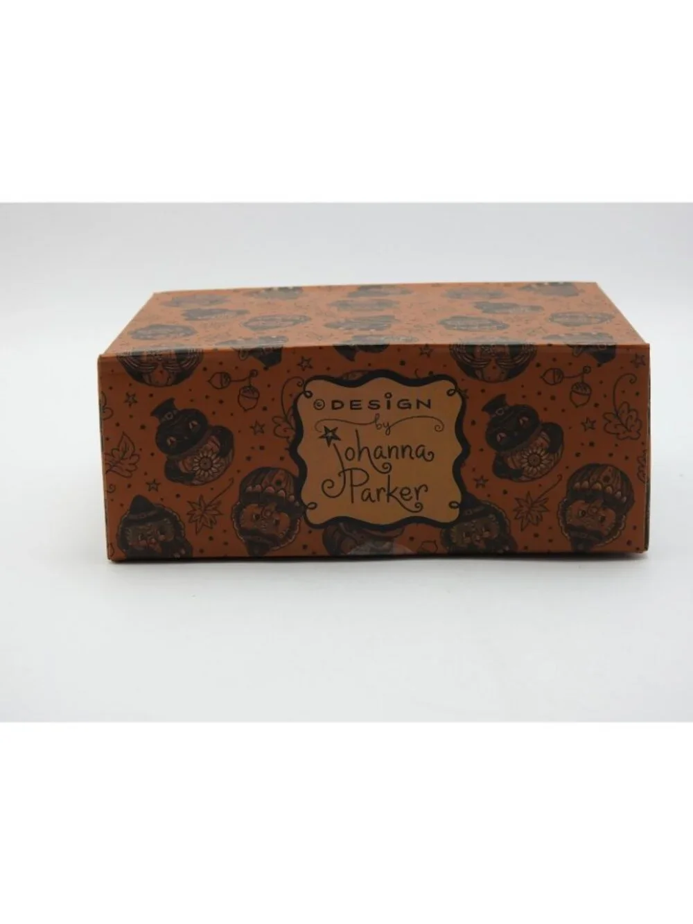 Johanna Parker Thanksgiving Owl Salt Pepper Shakers Witch Pilgrim Hats NIB